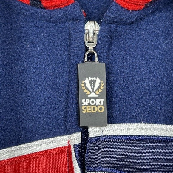 New England Patriots Sportsedo One Piece Pajama Adult Sm. Lounge Outfit Football - Picture 7 of 10